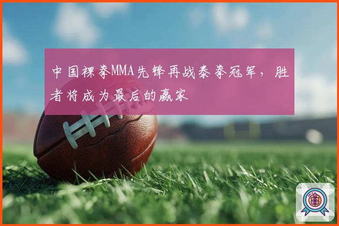 中国裸拳MMA先锋再战泰拳冠军，胜者将成为最后的赢家